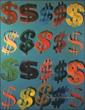 Signe du dollar 3 Andy Warhol Peinture à l'huile